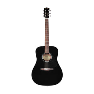 Fender CD-60 Dreadnought V3 Acoustic Guitar w/case, Walnut FB, Black
