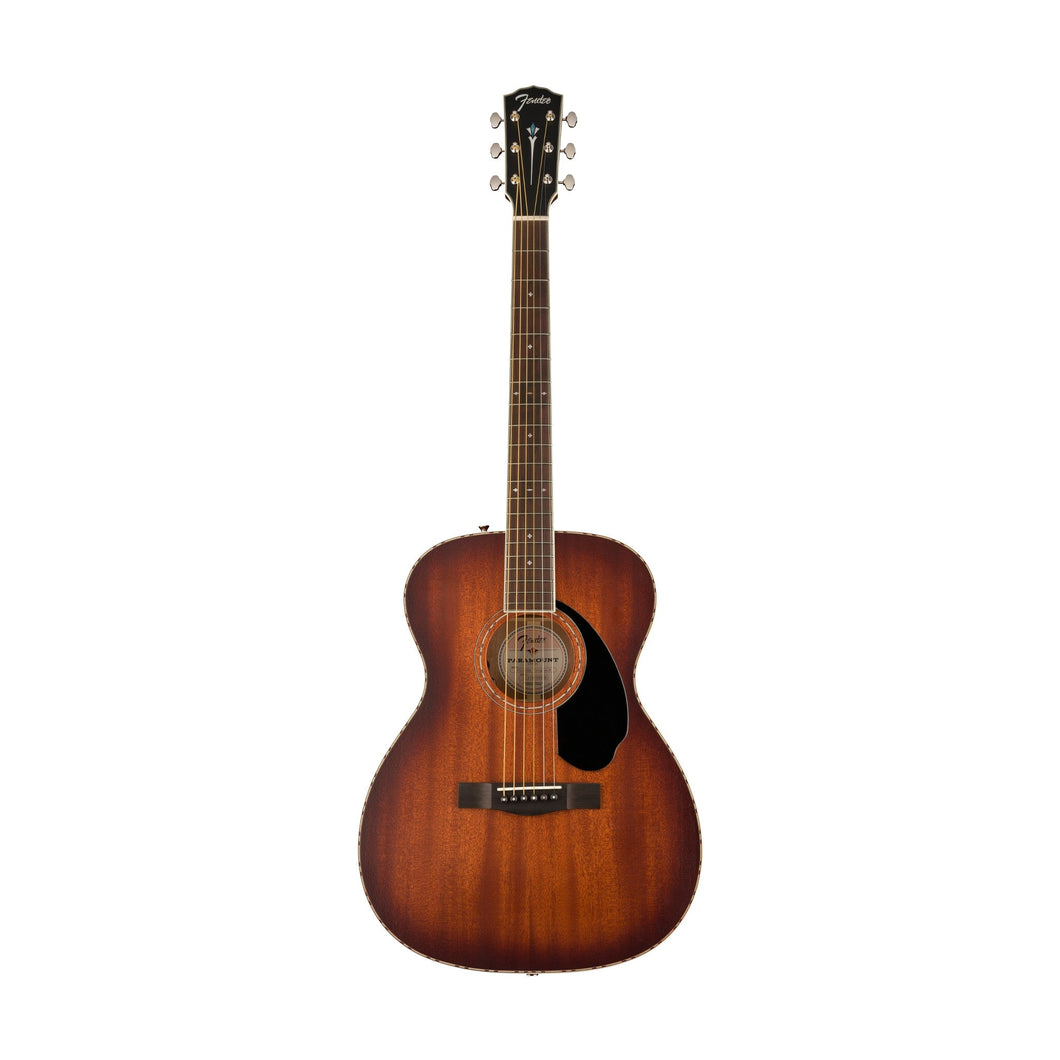 [PREORDER] Fender PO-220E Orchestra Electro Acoustic Guitar, Aged Cognac Burst