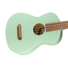 Fender Avalon Tenor Ukulele, Walnut FB, Surf Green