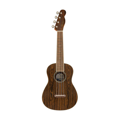 Fender Zuma Exotic Concert Ukulele, Walnut FB, Bocote