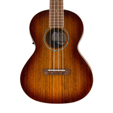 [PREORDER] Fender Rincon Tenor Acoustic-Electric Ukulele w/Bag, Walnut FB, Aged Cognac Burst