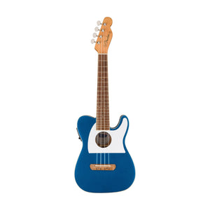 PREORDER Fender Fullerton Telecaster Ukulele Lake Placid Blue Mahogany Music