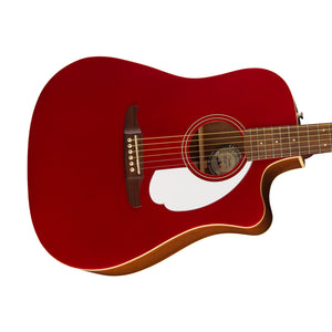 [PREORDER] Fender California Redondo Player Acoustic Guitar, Walnut FB, Candy Apple Red
