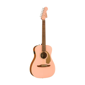 [PREORDER] Fender FSR California Malibu Player Small-Bodied Acoustic Guitar, Walnut FB, Shell Pink