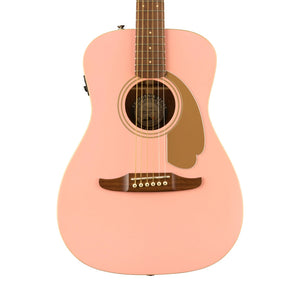 [PREORDER] Fender FSR California Malibu Player Small-Bodied Acoustic Guitar, Walnut FB, Shell Pink
