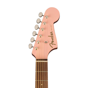 [PREORDER] Fender FSR California Malibu Player Small-Bodied Acoustic Guitar, Walnut FB, Shell Pink