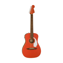[PREORDER] Fender California Malibu Player Small-Bodied Acoustic Guitar, Walnut FB, Fiesta Red