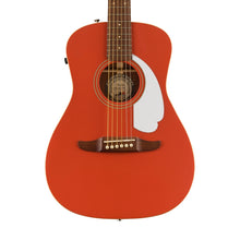 [PREORDER] Fender California Malibu Player Small-Bodied Acoustic Guitar, Walnut FB, Fiesta Red