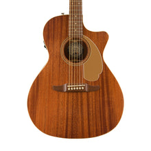 [PREORDER 2 WEEKS] Fender FSR California Newporter Player Medium-Sized Acoustic Guitar, Walnut FB, All-Mahogany