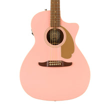 [PREORDER] Fender FSR California Newporter Player Medium-Sized Acoustic Guitar, Walnut FB, Shell Pink
