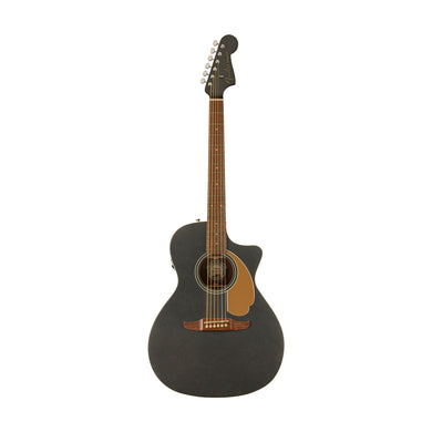 [PREORDER] Fender FSR California Newporter Player Med-Sized Acoustic Guitar, Walnut FB, Charcoal Frost Metallic
