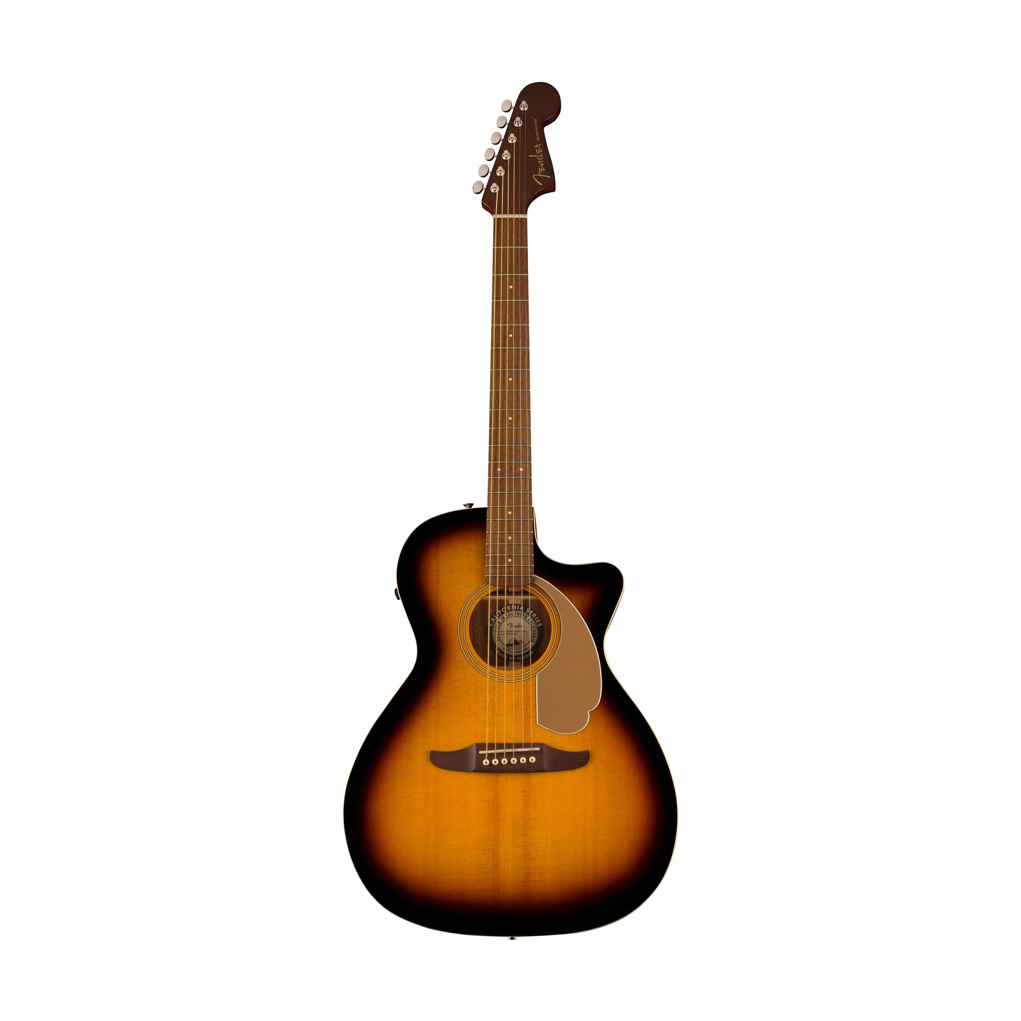 PREORDER Fender California Newporter Player Medium Sized Acoustic Gu Mahogany Music