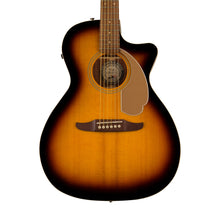 [PREORDER] Fender California Newporter Player Medium-Sized Acoustic Guitar, Walnut FB, Sunburst