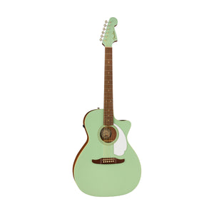 [PREORDER] Fender California Newporter Player Medium-Sized Acoustic Guitar, Walnut FB, Surf Green