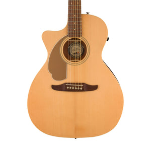 [PREORDER] Fender California Newporter Player Left-Handed Medium-Sized Acoustic Guitar, Walnut FB, Natural