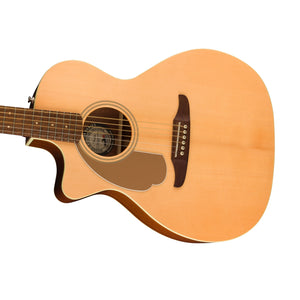 [PREORDER] Fender California Newporter Player Left-Handed Medium-Sized Acoustic Guitar, Walnut FB, Natural