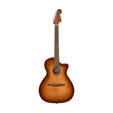 [PREORDER] Fender California Newporter Classic Acoustic Guitar w/Bag, PF FB, Aged Cherry Burst