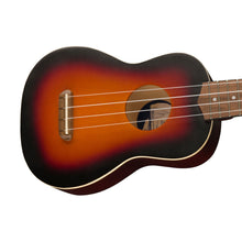 Fender Venice Soprano Ukulele, Walnut FB, 2-Color Sunburst