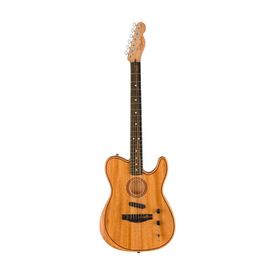 [PREORDER] Fender American Acoustasonic Telecaster All Mahogany Guitar w/Bag, Ebony FB, Natural
