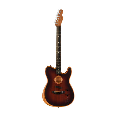 [PREORDER] Fender American Acoustasonic Telecaster All Mahogany Guitar w/Bag, Ebony FB, Bourbon Burst