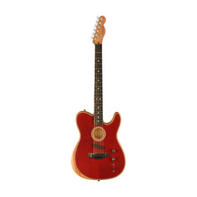 [PREORDER 2 WEEKS] Fender American Acoustasonic Telecaster Acoustic Electric Guitar w/Bag, Ebony FB, Crimson Red