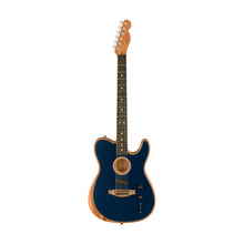 Fender American Acoustasonic Telecaster Acoustic Electric Guitar w/Bag, Ebony FB, Steel Blue