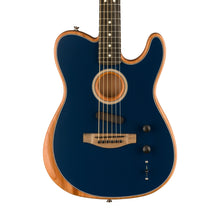 [PREORDER 2 WEEKS] Fender American Acoustasonic Telecaster Acoustic Electric Guitar w/Bag, Ebony FB, Steel Blue