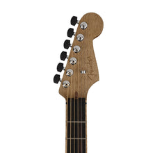 Fender Ltd Ed American Acoustasonic Stratocaster Guitar w/Bag, Ebony FB, Cocobolo/White Limba