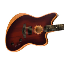 [PREORDER 2 WEEKS] Fender American Acoustasonic Jazzmaster Acoustic-Electric Guitar w/Bag, Ebony FB, Bourbon Burst