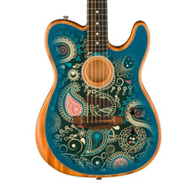 [PREORDER 2 WEEKS] Fender FSR American Acoustasonic Telecaster Acoustic Guitar w/bag, Ebony FB, Blue Paisley