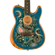 [PREORDER] Fender FSR American Acoustasonic Telecaster Acoustic Guitar w/bag, Ebony FB, Blue Paisley