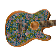 [PREORDER] Fender FSR American Acoustasonic Telecaster Acoustic Guitar w/bag, Ebony FB, Blue Flower