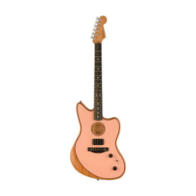 [PREORDER 2 WEEKS] Fender FSR American Acoustasonic Jazzmaster Acoustic Guitar w/bag, Ebony FB, Shell Pink