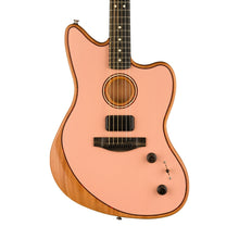 [PREORDER 2 WEEKS] Fender FSR American Acoustasonic Jazzmaster Acoustic Guitar w/bag, Ebony FB, Shell Pink