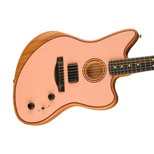 [PREORDER 2 WEEKS] Fender FSR American Acoustasonic Jazzmaster Acoustic Guitar w/bag, Ebony FB, Shell Pink