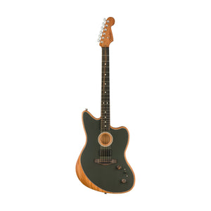 Fender American Acoustasonic Jazzmaster Acoustic Guitar w/bag, Ebony FB, Tungsten