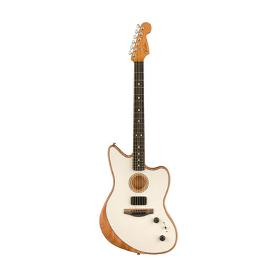 [PREORDER 2 WEEKS] Fender American Acoustasonic Jazzmaster Acoustic Guitar w/bag, Ebony FB, Arctic White