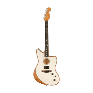 [PREORDER 2 WEEKS] Fender American Acoustasonic Jazzmaster Acoustic Guitar w/bag, Ebony FB, Arctic White