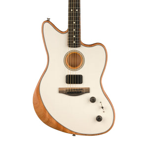 [PREORDER 2 WEEKS] Fender American Acoustasonic Jazzmaster Acoustic Guitar w/bag, Ebony FB, Arctic White