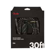Fender Deluxe Coil Guitar Cable, Black Tweed, 30ft