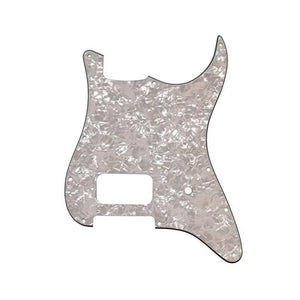 Fender 11-Hole Modern Style Stratocaster Pickguard, Single HB, 4-Ply, White Pearl
