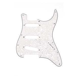 Fender 11-hole Modern-Style Stratocaster Pickguard, SSS, 4-Ply, White Pearl
