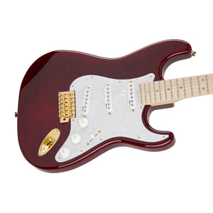 [PREORDER 2 WEEKS] Fender Japan Ritchie Kotzen Signature Stratocaster Electric Guitar, Maple FB, Transparent Red Burst