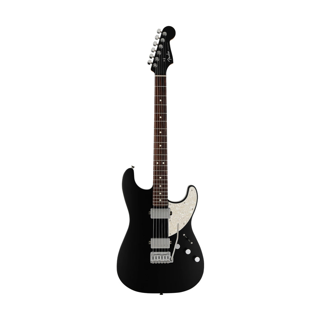Fender Japan Elemental Stratocaster HH Electric Guitar, RW FB, Stone Black