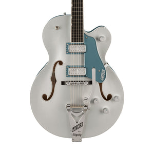 [PREORDER] Gretsch G6118T-140 PRO 140th Anniversay Hollowbody Guitar w/Bigsby, 2-Tone Pure/Stone Platinum