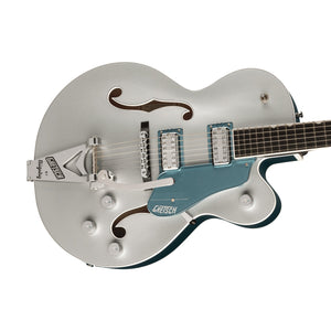[PREORDER] Gretsch G6118T-140 PRO 140th Anniversay Hollowbody Guitar w/Bigsby, 2-Tone Pure/Stone Platinum