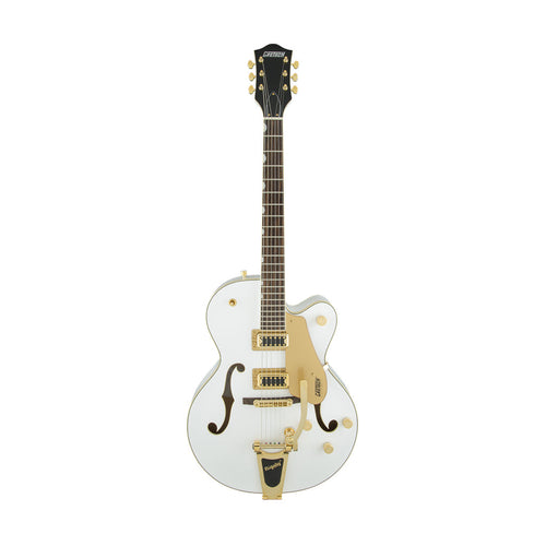 [PREORDER] Gretsch G5420TG Electromatic Hollowbody Singlecut Electric Guitar w/Bigsby, White w/ Gold Hardware