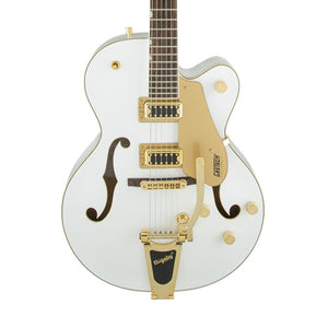 [PREORDER 2 WEEKS] Gretsch G5420TG Electromatic Hollowbody Singlecut Electric Guitar w/Bigsby, White w/ Gold Hardware