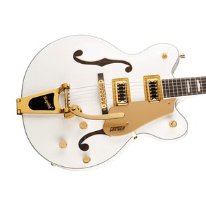 [PREORDER] Gretsch G5422TG Electromatic Classic Hollow Body Double-Cut Bigsby Electric Guitar, Snowcrest White