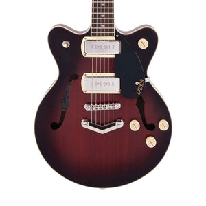 [PREORDER] Gretsch G2655-P90 Streamliner Center Block Jr Electric Guitar, Laurel FB, Claret Burst